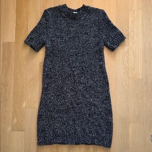 Zara Black and White Knit Dress
